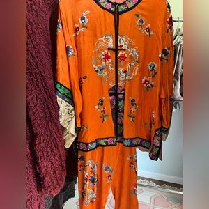 Soft material pants and jacket pj suit